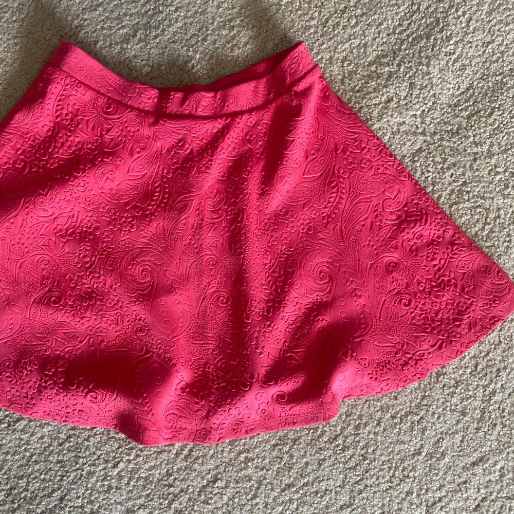 Aeropostale Womens Coral/Orange-Pink Mini Skirt